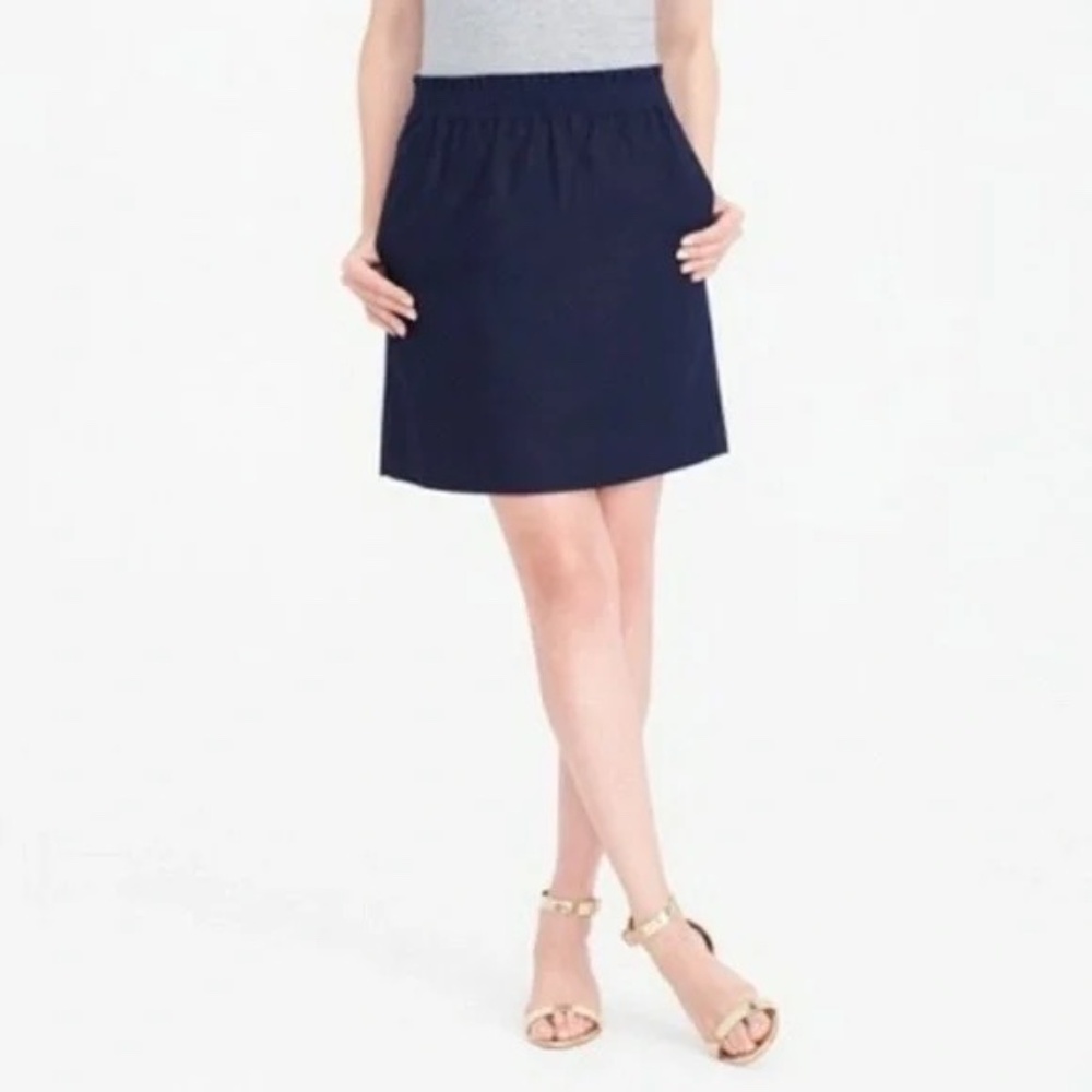 NEW J. Crew Cinched (royal blue) skirt XS
